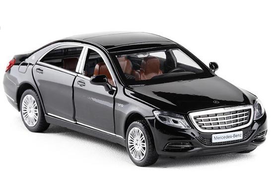 Silver / Black / Blue 1:32 Diecast Mercedes-Benz S600 Car Toy