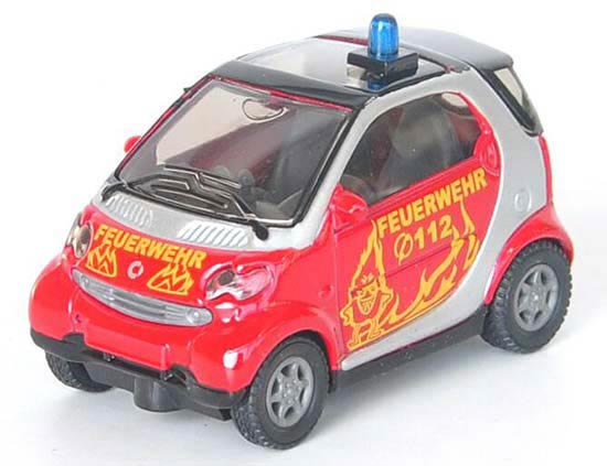 Red 1:50 SIKU 1303 Diecast Kids Fire Engine Smart Fortwo Toy
