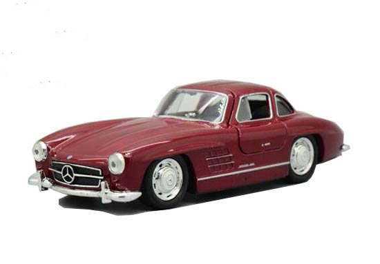 Kids 1:36 Scale Black / Red Diecast Mercedes-Benz 300SL Toy