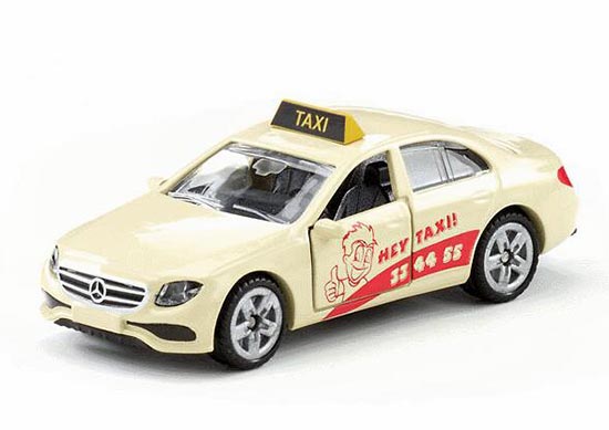 Creamy White Mini Kids SIKU 1502 Diecast Mercedes Benz Taxi Toy