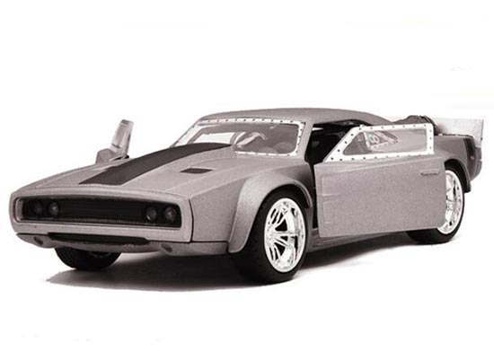 Gray 1:32 Scale JADA Diecast Dodge Ice Charger Toy
