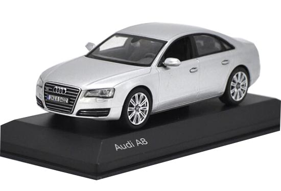 1:43 Scale Silver Diecast Audi A8 Model