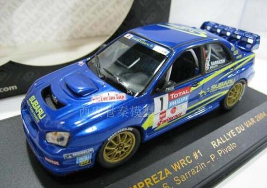1:43 NO.1 IXO Blue Diecast Subaru Impreza WRC 2004 Car Model