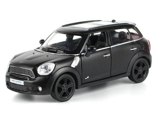 Matte Black 1:36 Diecast Mini Cooper S Countryman Car Toy