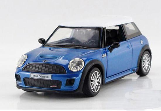 Blue / Red / Black 1:32 Diecast Mini Cooper Car Toy