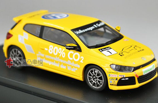 1:43 Scale Yellow Spark Diecast VW Scirocco R-Cup Model