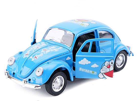 1:38 Scale Kids Blue Doraemon Diecast VW Beetle Toy