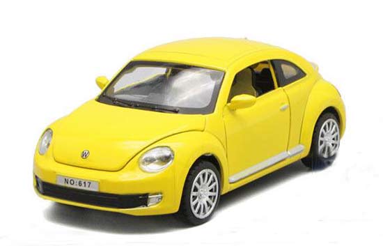 Purple / Green / Yellow / Red Kids 1:32 Diecast VW Beetle Toy