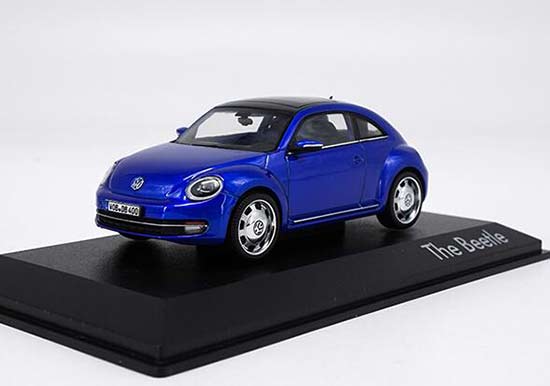 Blue 1:43 Scale Diecast VW Beetle Model