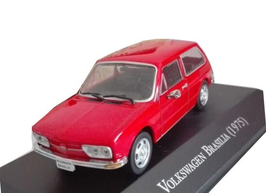 Red IXO 1:43 Scale Diecast Volkswagen Brasilia Model