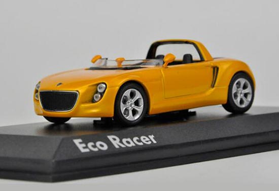 1:43 Scale Yellow NOREV Diecast 2005 VW Eco Racer Model