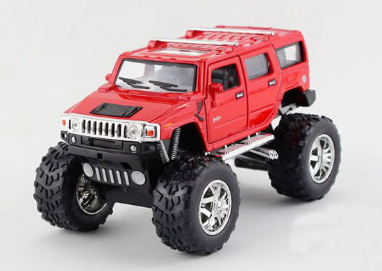 Blue / Red / Black / White Kids Big Tires Diecast Hummer H2 Toy