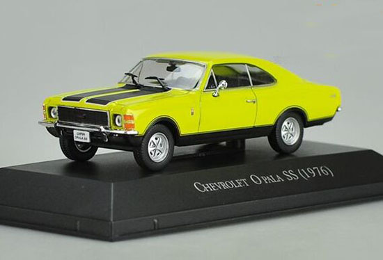 1:43 Scale Yellow IXO Diecast Chevrolet Opala SS 1976 Model