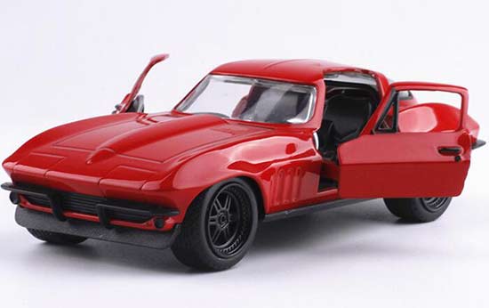 1:32 Scale Red JADA Kids Diecast 1966 Chevrolet Corvette Toy