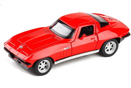Blue / Red / Golden Diecast Chevrolet Corvette C2 Car Toy