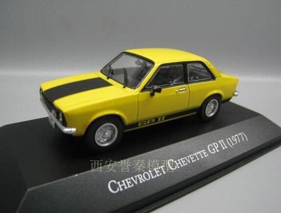 1:43 IXO Yellow Diecast 1977 Chevrolet Chevette GP Model