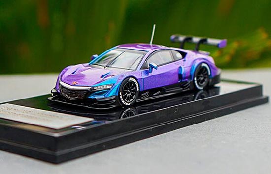 Purple 1:64 Scale Diecast Acura NSX Concept Super GT500 Model