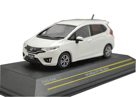 Blue / White 1:43 Scale Diecast 2014 Honda Fit RS Model