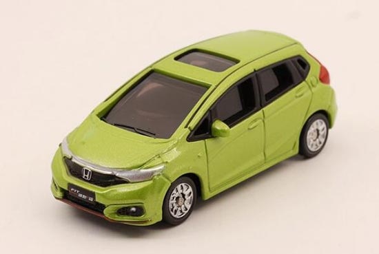 Blue / White / Green 1:64 Scale Diecast Honda Fit Model