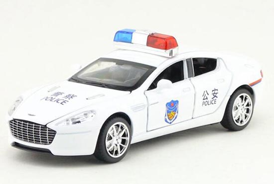 1:32 Scale White Kids Police Diecast Aston Martin DB9 Toy