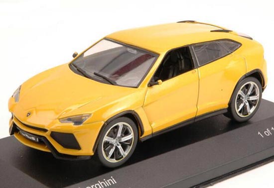 Yellow 1:43 WhiteBox Diecast 2012 Lamborghini Urus Car Model