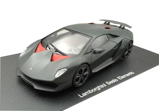 1:43 Scale Gray Diecast Lamborghini Sesto Elemento Model