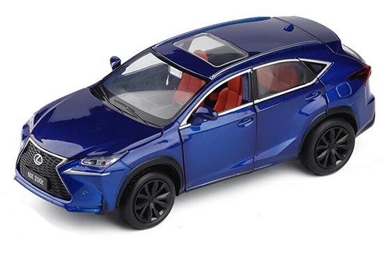 1:32 Scale Kids Gray / Blue / White Diecast Lexus NX 200t Toy