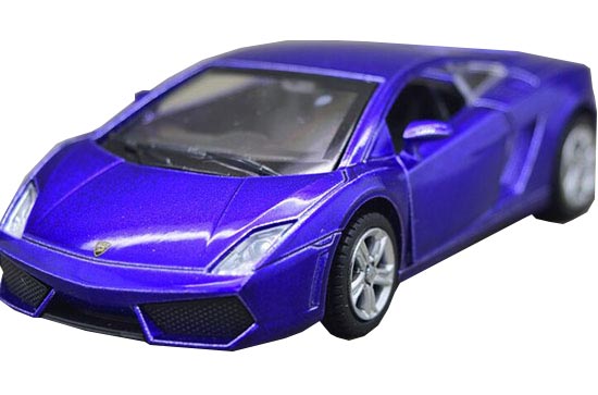 1:43 Scale Pink / Blue Kids Diecast Lamborghini Gallardo Toy