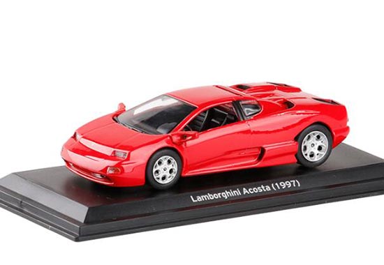 1:43 Scale Red Diecast 1997 Lamborghini Acosta Model