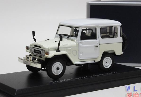 White 1:43 Scale NOREV Diecast 1982 Toyota Land Cruiser Model