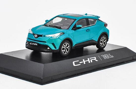 White / Red / Blue / Yellow 1:43 Scale Diecast Toyota C-HR Model