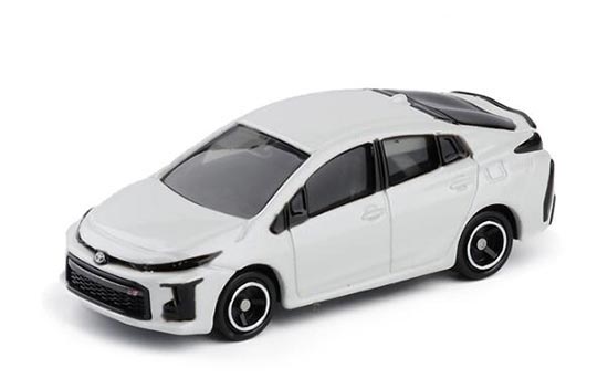 1:65 Scale White NO.76 Diecast Toyota Prius PHV GR Sport Toy