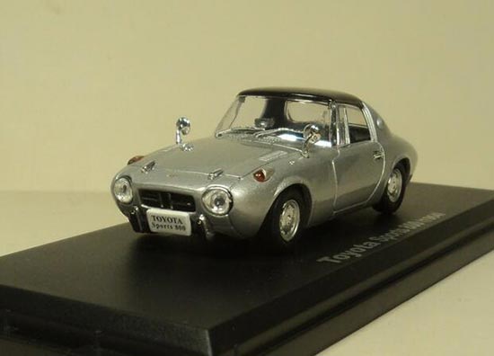 1:43 Scale Silver IXO Diecast Toyota Sports 800 1964 Car Model