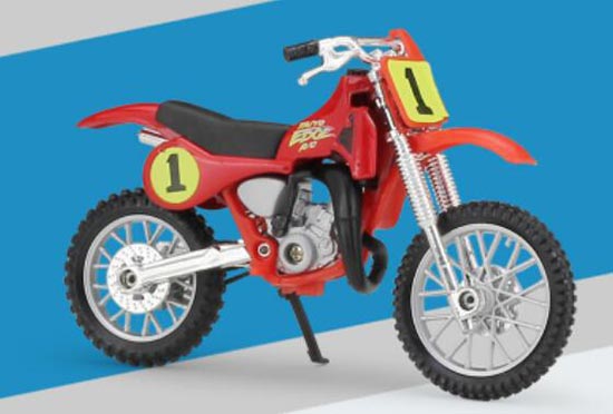 1:18 Scale Red NO.1 Welly Diecast Honda CR250R Model
