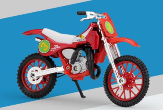 Red 1:18 Scale NO.3 Welly Diecast Honda CR250R Model
