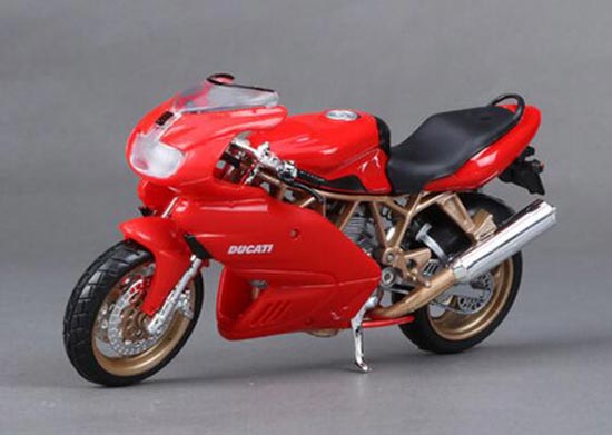 Red 1:18 Scale Diecast Ducati Supersport 900 Motorcycle Model