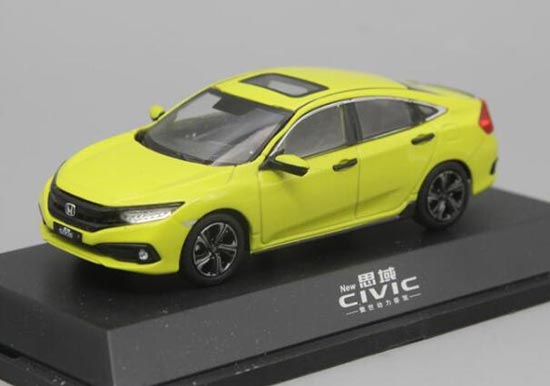 Green 1:43 Scale Diecast 2019 Honda Civic Model