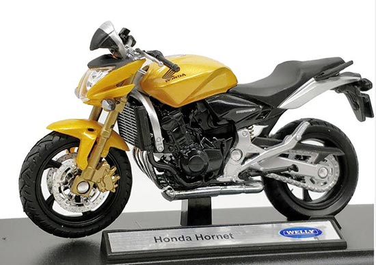 Golden 1:18 Scale Welly Diecast Honda Hornet Motorcycle Model