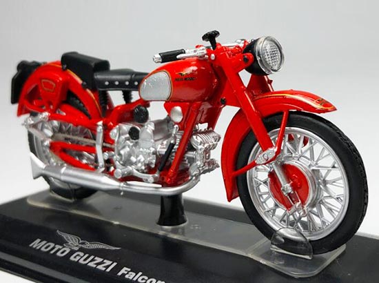 Red 1:22 Scale Diecast Moto Guzzi Falcone Motorcycle Model