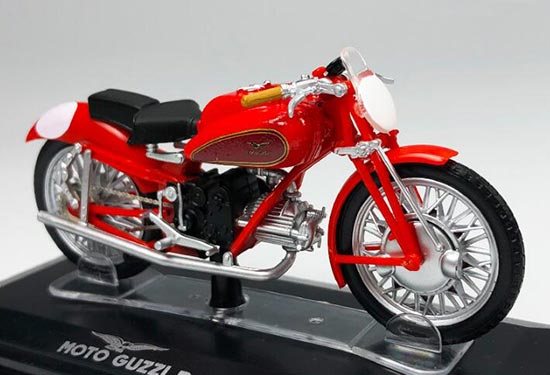 1:22 Scale Red Diecast Moto Guzzi Dondolino Motorcycle Model