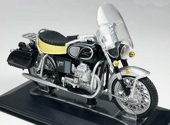 1:22 Black Diecast Moto Guzzi California V850 Motorcycle Model