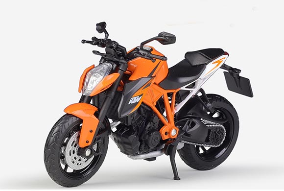 Orange Welly Diecast KTM 1290 Super Duke R Motorcycle Model