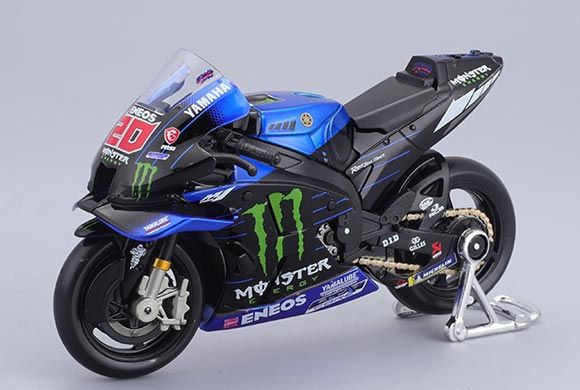 1:18 Scale Black Maisto NO.20 Diecast 2022 Yamaha Moto GP Model