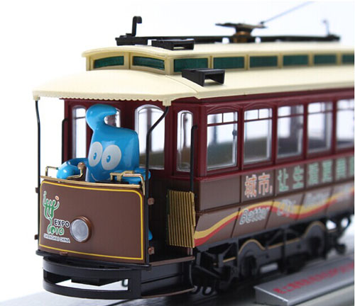 Brown Vintage ShangHai EXPO Theme Tram Model