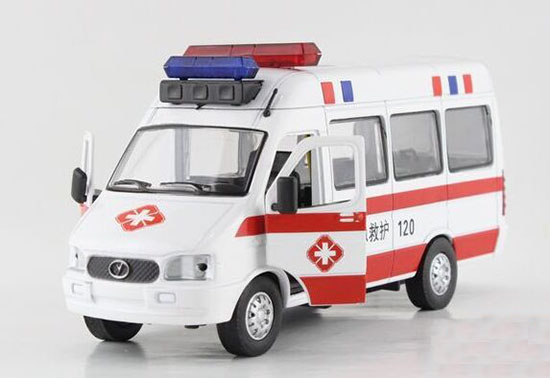 White-Red / White-Green 1:32 Scale Kids Iveco Ambulance Van Toy