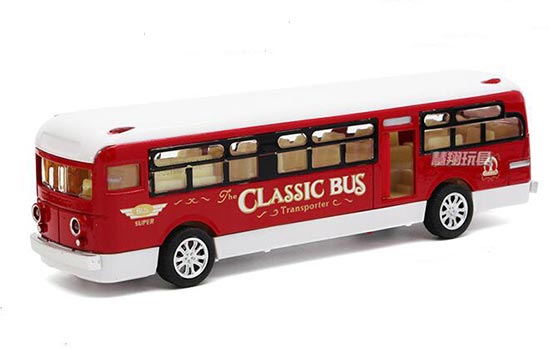 Yellow / Red / Blue Kids Die-Cast Classic City Bus