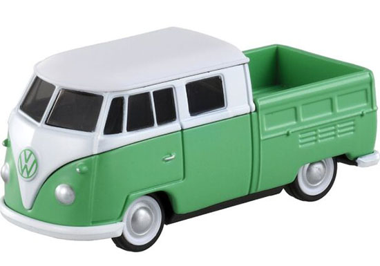 Green-White 1:65 Tomica NO.9 Die-cast VW T2 Pickup Truck Toy