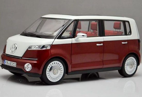 1:18 Scale NOREV Red-White 2015 Diecast VW T1 Bulli Bus Model