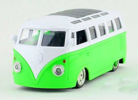 Blue / Orange / Green / Pink Kids 1:36 Die-cast VW T1 Bus Toy