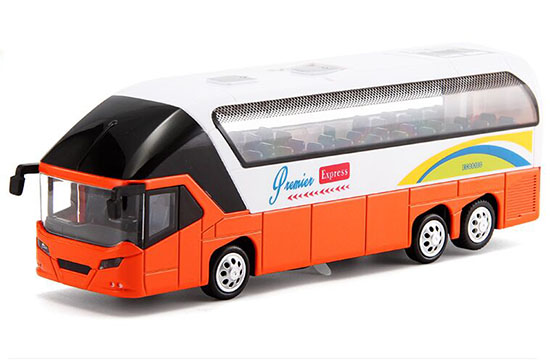 Yellow / Orange / Red Kids Diecast Coach Bus Toy